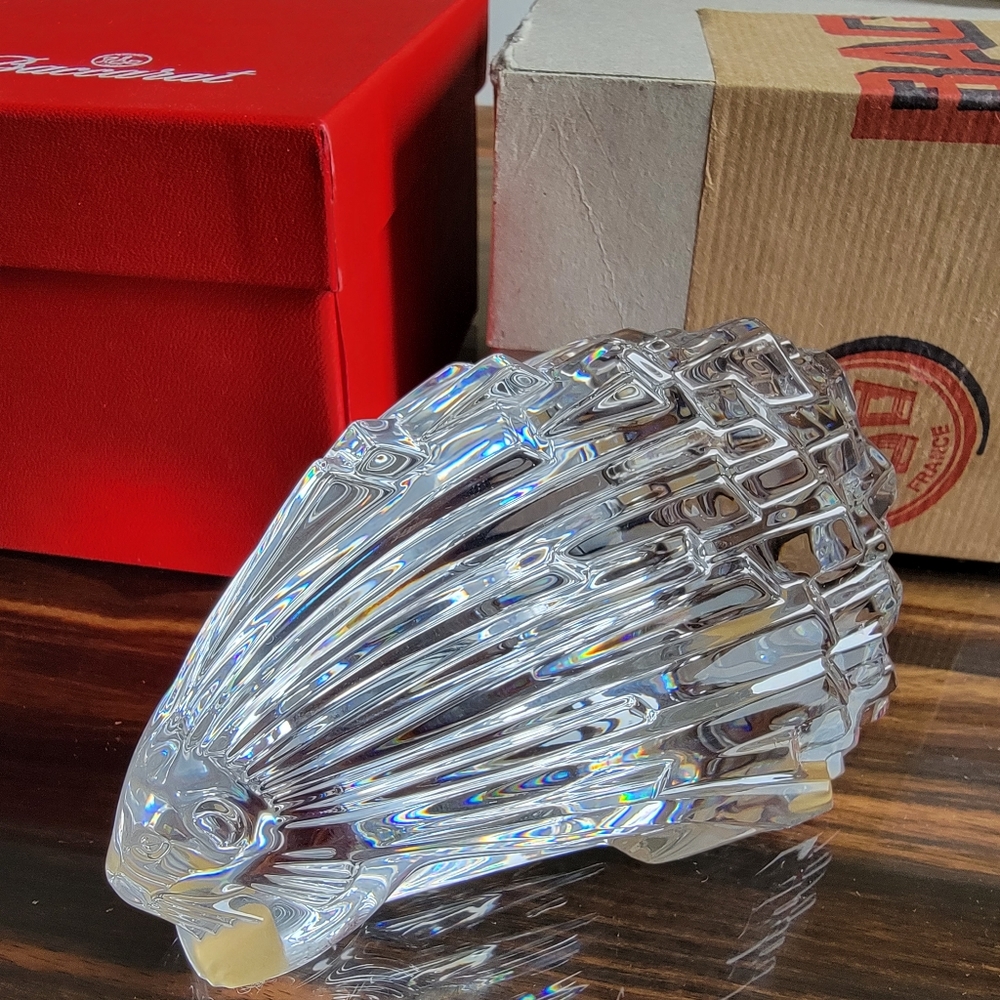 Vintage Baccarat French Crystal Porcupine